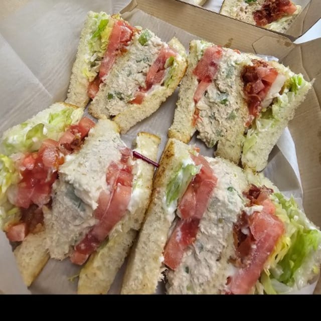 Chicken Salad Club Sandwich.