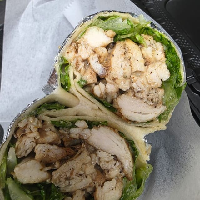 Grilled Chicken Caesar Wrap.