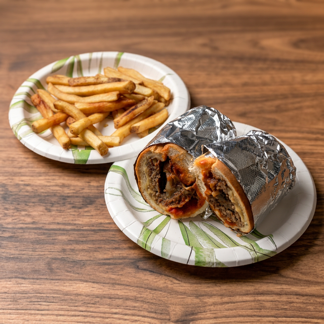 1. 1 Sub, French Fries, Can Soda.
