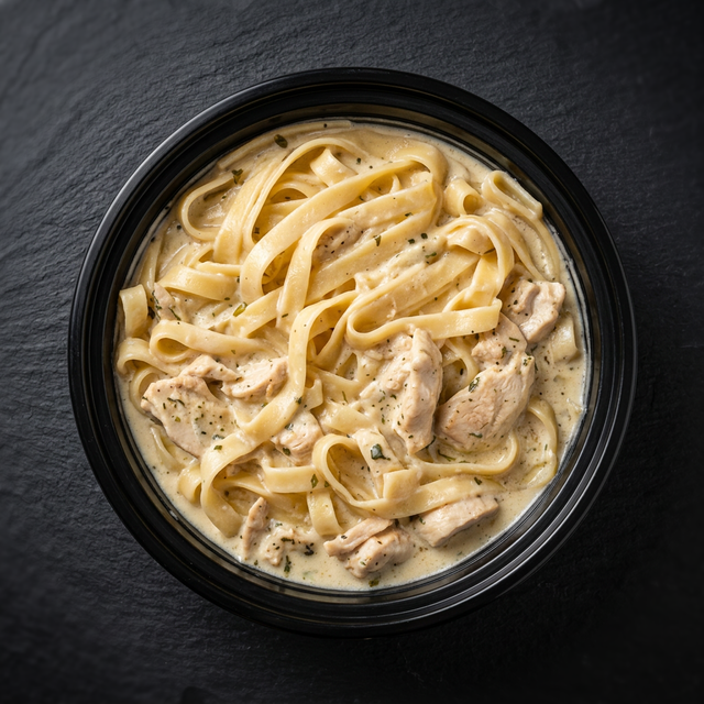Chicken Alfredo.