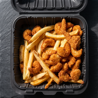 Shrimp Basket and Fries Lunch